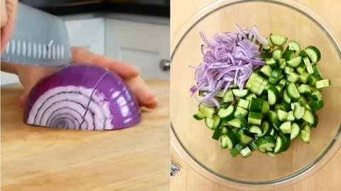 Prepare the Onion & Assemble the Salad
