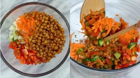 Prepare the Vegetables & Assemble the Salad