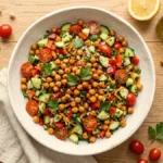 Tomato Cucumber Chickpea Salad Recipe